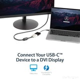 StarTech.com Adaptateur USB C vers DVI - Noir - 1920x1200 - Vidéo USB Type C