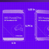 Western Digital 24TB WD Purple Pro Surveillance Internal Hard Drive HD