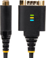 StarTech.com 2ft (60cm) 2-Port USB to Serial Adapter Cable, COM Retent
