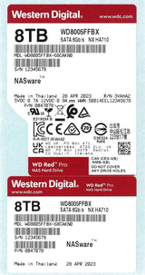 Western Digital 8TB WD Red Pro NAS Disque Dur Interne - 7200 tr/min