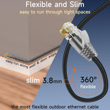 100FT CAT6 ETHERNET CABLE RED CAT 6 POE
