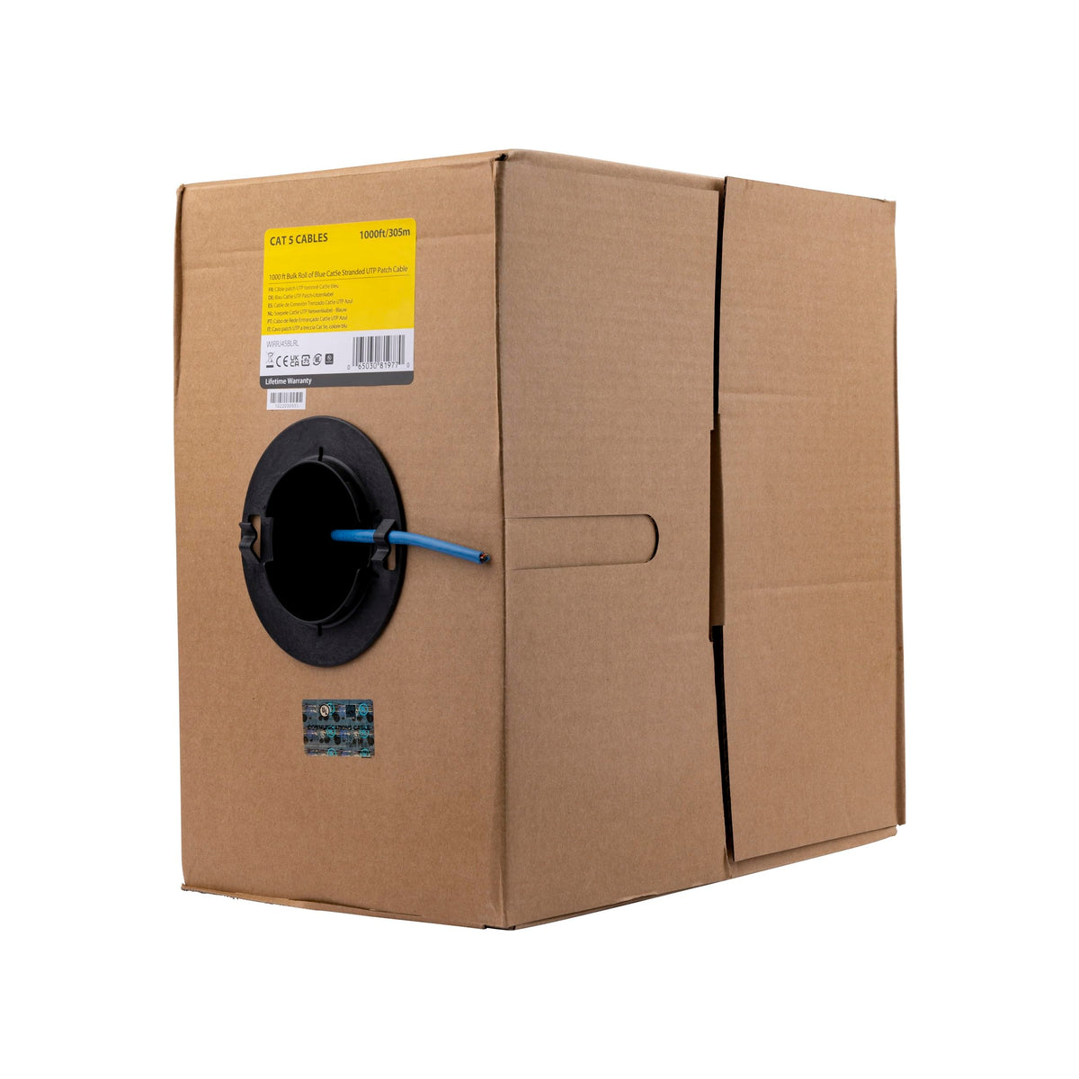StarTech.com WIRRJ45BLRL Bulk Roll of Blue Cat5e Stranded UTP Patch Ca