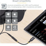Adaptateur audio et de chargement USB-C StarTech.com avec prise jack 3,5 mm et PD