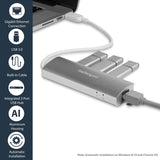 StarTech.com 3-Port USB Hub with Ethernet, 3x USB-A Ports, Gigabit Eth