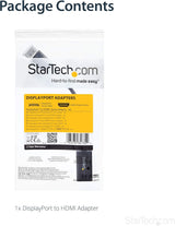 StarTech.com DisplayPort to HDMI Adapter - 4K 30Hz Active DisplayPort
