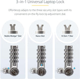 StarTech.com Universal Laptop Lock 6.6ft (2m), Security Cable for Note