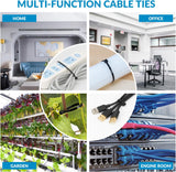 XINGO 1200 PCS Cable Zip Ties 8 inch Heavy Duty, 50lbs Tensile Strengt