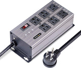 StarTech.com Flat Plug 6-Outlet Heavy Duty Industrial Power Strip 125V
