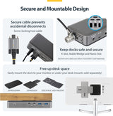 STATION D'ACCUEIL USB-C STARTECH POUR DEUX ÉCRANS, DISPLAYPORT, 4K 60HZ, CHARGEMENT POUR ORDINATEUR PORTABLE 100W, 1GBE, SANS PILOTE, STATION D'ACCUEIL MULTI-ÉCRANS POUR WINDOWS