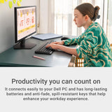 Dell KB555 Silent Keyboard and Mouse - 18 Programmable Shortcut Keys,