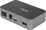 StarTech.com 4-Port USB C Hub - USB 3.1 Gen 2 (10Gbps) - 3X USB-A & 1x