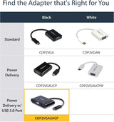 StarTech.com USB-C VGA Multiport Adapter - USB-A Port - with Power Del