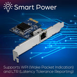 TRENDnet 2.5GBase-T PCIe Network Adapter, TEG-25GECTX, Converts a PCIe