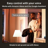 Philips Hue Smart LED A19 Bulb, Warm White Light 2700K, E26 Base, 10.5