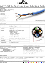 100FT CAT6 Ethernet Cable Orange POE