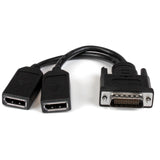 StarTech.com Câble en Y DMS-59 vers DisplayPort - 20 cm - DMS 59 vers 2X DP -