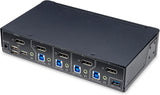 STARTECH 4-Port KM Switch with Mouse Roaming - USB