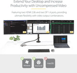 StarTech.com USB-C Docking Station for Windows and ChromeOS, Triple 4K