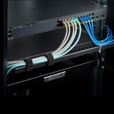 StarTech.com 1U Rack Mountable Cable Lacing Bar w/Adjustable Depth, Ca