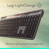 Logitech Signature Slim Solar+ Clavier sans fil Bluetooth K980 - Gris