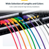 StarTech.com 50ft Black Slim CAT6 Ethernet Cable, Snagless RJ45, LSZH