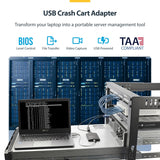 StarTech.com NOTECONS02 KVM Console to Laptop USB 2.0 Portable Crash C