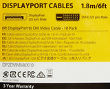 StarTech.com Lot de 10 câbles DisplayPort vers DVI de 1,8 m - DisplayPort 1.2 vers
