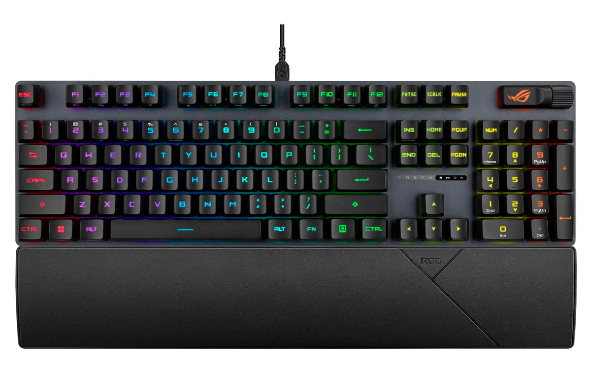 ASUS ROG Strix Scope II Gaming Keyboard, pre-lubed ROG RX Red Linear O