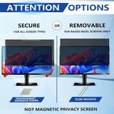 23 Inch Computer Privacy Screen Filter for 16:9 Widescreen Monitor, Re