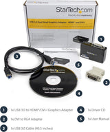 StarTech.com Adaptateur USB 3.0 vers HDMI avec concentrateur USB USB32HDEH