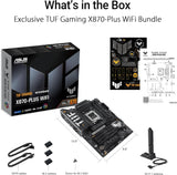 ASUS TUF Gaming X870-PLUS WiFi AMD AM5 X870 ATX Motherboard, 16+2+1, 8