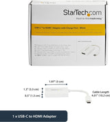 Adaptateur USB-C vers HDMI 2.0 StarTech.com avec alimentation - 4K 60 Hz U