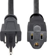 StarTech.com 25ft Power Extension Cord, NEMA 5-15R to NEMA 5-15P