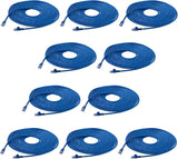 StarTech.com 25 ft. CAT6 Ethernet Cable - 10 Pack - ETL Verified - Blu