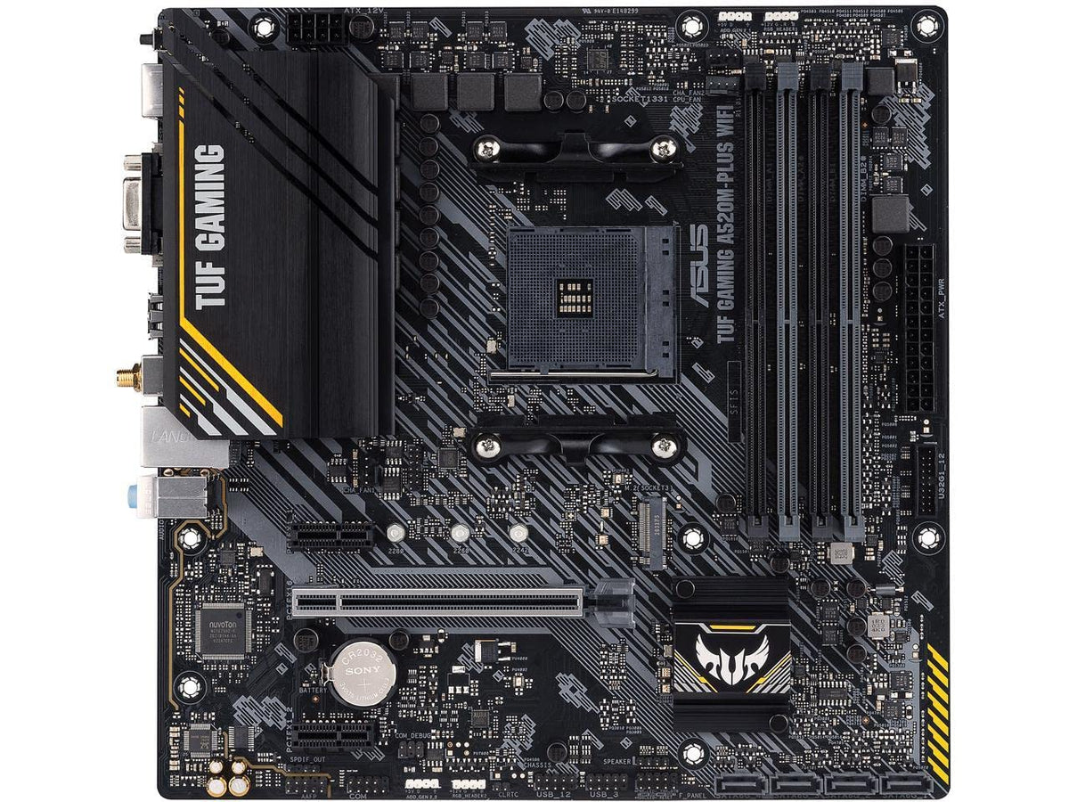 ASUS TUF Gaming A520M-PLUS (WiFi) AMD AM4 (3rd Gen Ryzen) microATX Mot