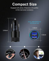 Black Dual USB CAR Charger Charge Two Tablets AT ONCE