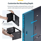 StarTech.com Rack mural 2 montants 8U, profondeur ajustable jusqu'à 40,6 cm