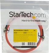 StarTech.com 2m Fiber Optic Cable - Multimode Duplex 50/125 - LSZH Fib