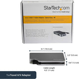 StarTech.com Adaptateur vidéo multiport USB-C vers HDMI, VGA, Mini Displa