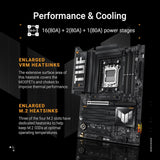 ASUS TUF Gaming X870-PLUS WiFi AMD AM5 X870 ATX Motherboard, 16+2+1, 8