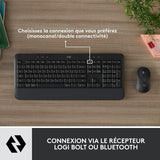 Logitech Signature MK650 for Business, Souris et Clavier sans fil, Log