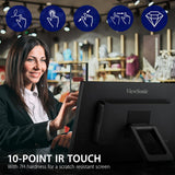 ViewSonic TD2423D 24 Inch 1080p 10-Point Multi IR Touch Screen Monitor