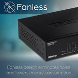 TRENDnet Commutateur de bureau Gigabit 16 ports, TEG-S17D, 16 x RJ-45 Gigabit