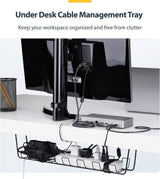 StarTech Under Desk Cable Management Tray, 24