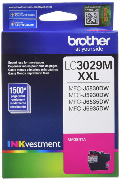 Cartouche d'encre magenta à haut rendement Brother LC3029MS