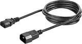 StarTech.com 6ft (1.8m) Power Extension Cord, C14 To C13, 10A 125V, 18