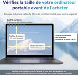 Écran de confidentialité pour portable 16po