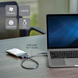 StarTech.com USB C to SATA Adapter - External Hard Drive Connector for