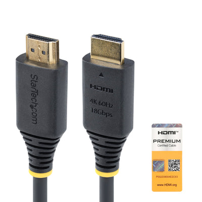 StarTech.com 50 cm Premium Certified High Speed HDMI Cable, 4K 60Hz/14
