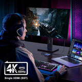 Adaptateur USB-C vers double HDMI StarTech, USB-C ou A vers 2x HDMI, 4K 60HZ, 100W PD PASS-Through, câble 1FT/30CM, convertisseur USB vers HDMI multi-écrans pour LAP